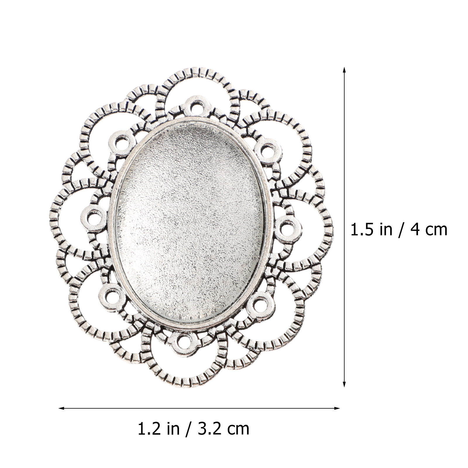 30Pcs Brooch Blanks Kit Alloy  - đánh giá và giá Plastic Dome Clear